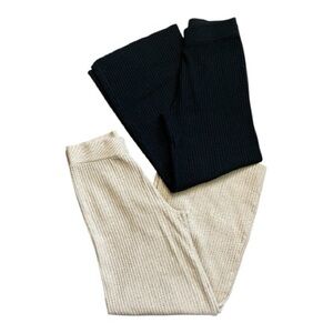 Set of 2 Pair Wide-leg Sweater Pants